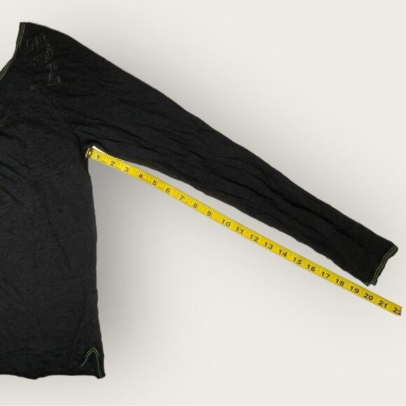 NWT | Chaser | Deconstructed Scoop Back Linen Jersey | Black | Medium - Picture 12 of 14